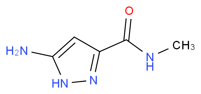 5-amino-N-methyl-1H-pyrazole-3-carboxamide_分子结构_CAS_1219743-33-5)