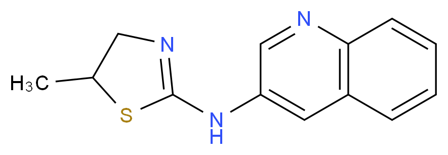 N-(5-methyl-4,5-dihydro-1,3-thiazol-2-yl)quinolin-3-amine_分子结构_CAS_)