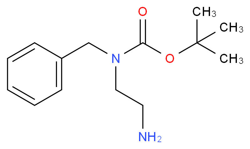 (2-Aminoethyl)-benzyl carbamic acid tert-butyl ester_分子结构_CAS_152193-00-5)