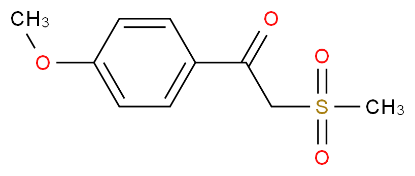 1-(4-Methoxyphenyl)-2-(methylsulfonyl)-1-ethanone_分子结构_CAS_27918-36-1)