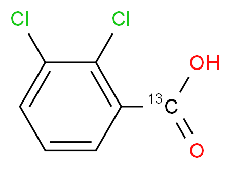 2,3-Dichlorobenzoic Acid-13C_分子结构_CAS_1184971-82-1)