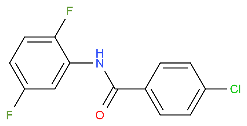 4-Chloro-N-(2,5-difluorophenyl)benzamide_分子结构_CAS_825659-03-8)