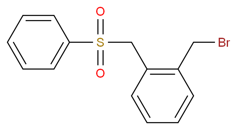 2-[(Phenylsulphonyl)methyl]benzyl bromide 97%_分子结构_CAS_88116-02-3)