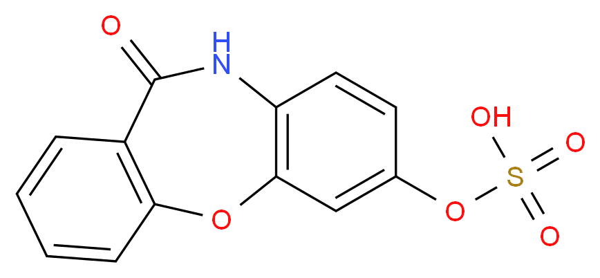 {10-oxo-2-oxa-9-azatricyclo[9.4.0.0<sup>3</sup>,<sup>8</sup>]pentadeca-1(11),3(8),4,6,12,14-hexaen-5-yl}oxidanesulfonic acid_分子结构_CAS_88373-20-0