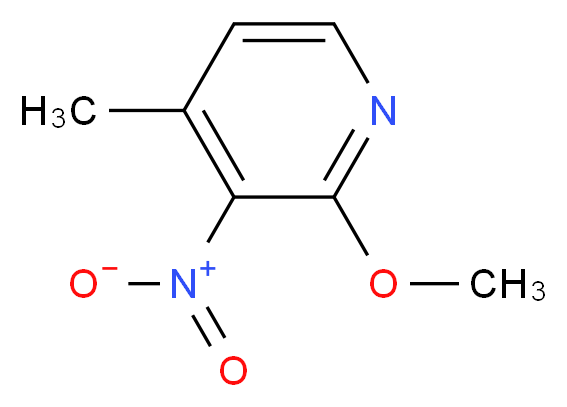 2-Methoxy-4-methyl-3-nitropyridine_分子结构_CAS_)