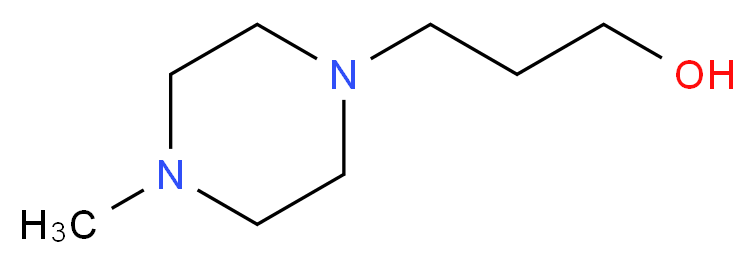 3-(4-Methylpiperazin-1-yl)propan-1-ol_分子结构_CAS_5317-33-9)
