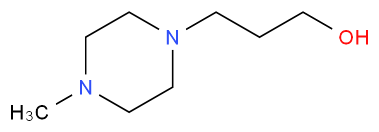 1-(3-Hydroxypropyl)-4-methylpiperazine_分子结构_CAS_5317-33-9)