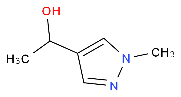 1-(1-methyl-1H-pyrazol-4-yl)ethan-1-ol_分子结构_CAS_)