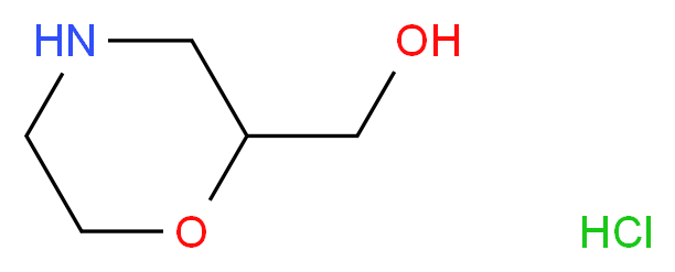 morpholin-2-ylmethanol hydrochloride_分子结构_CAS_144053-98-5