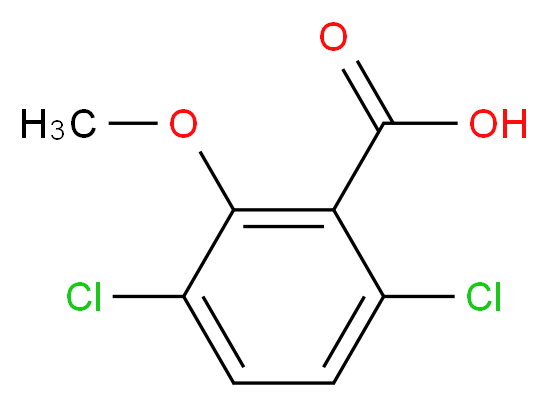 Dicamba_分子结构_CAS_1918-00-9)