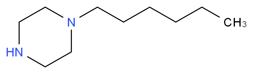 1-(Hex-1-yl)piperazine 97%_分子结构_CAS_51619-55-7)