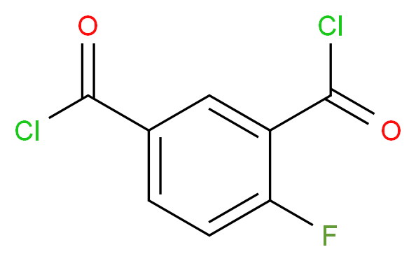 4-fluorobenzene-1,3-dicarbonyl dichloride_分子结构_CAS_327-94-6