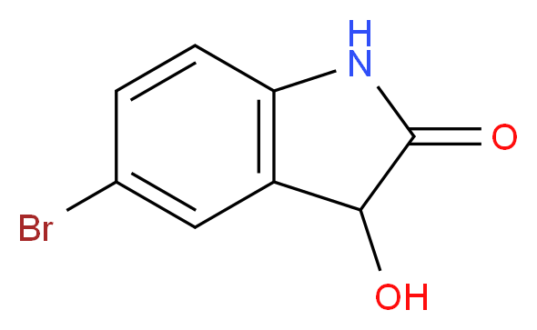 5-bromo-3-hydroxy-2,3-dihydro-1H-indol-2-one_分子结构_CAS_99304-37-7