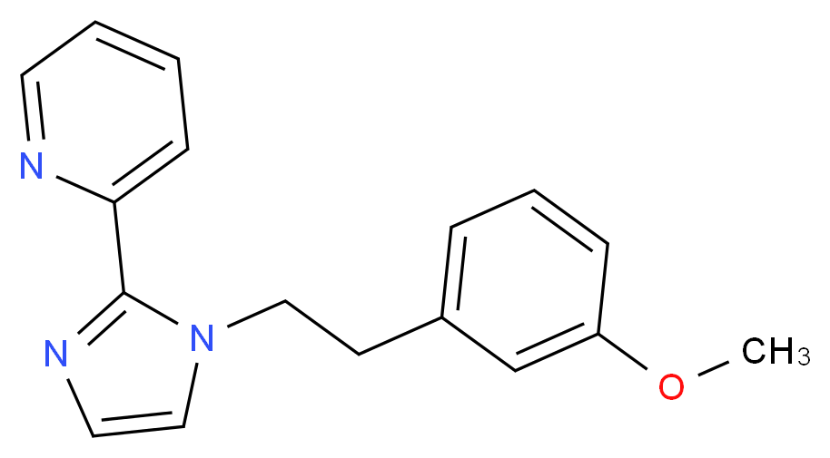 2-{1-[2-(3-methoxyphenyl)ethyl]-1H-imidazol-2-yl}pyridine_分子结构_CAS_)