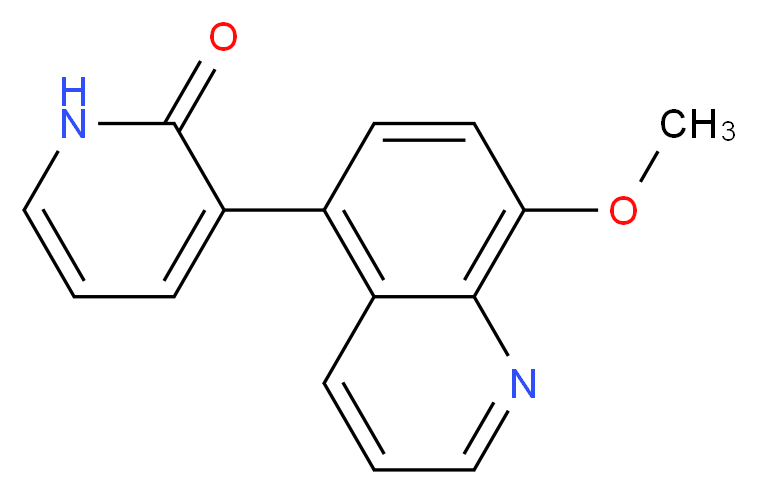 3-(8-methoxyquinolin-5-yl)pyridin-2(1H)-one_分子结构_CAS_)