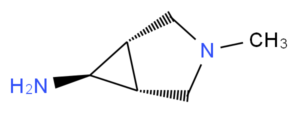 Exo-3-Methyl-6-amino-3-azabicyclo[3.1.0]hexane_分子结构_CAS_164799-15-9)