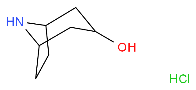 8-azabicyclo[3.2.1]octan-3-ol hydrochloride_分子结构_CAS_14383-51-8