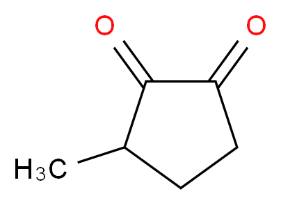 3-methylcyclopentane-1,2-dione_分子结构_CAS_765-70-8