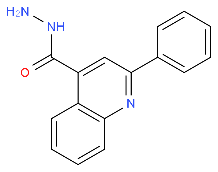 2-phenylquinoline-4-carbohydrazide_分子结构_CAS_4779-54-8