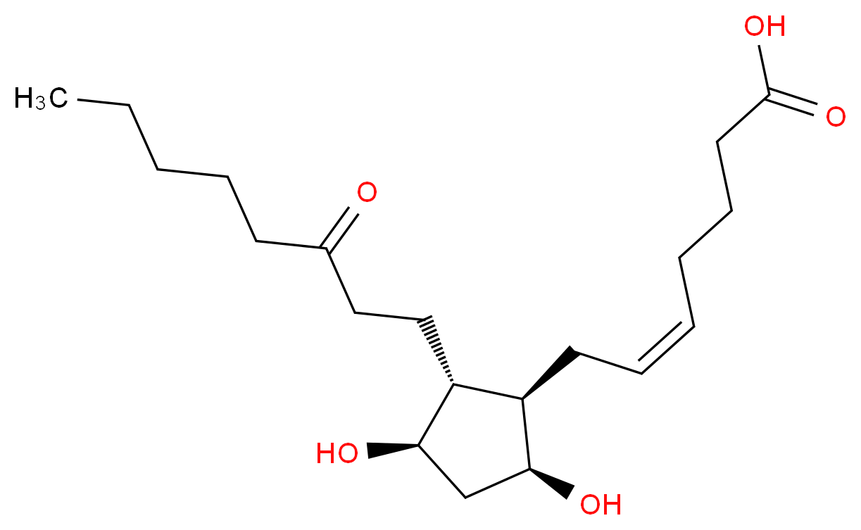 13,14-Dihydro-15-ketoprostaglandin F2α_分子结构_CAS_27376-76-7)