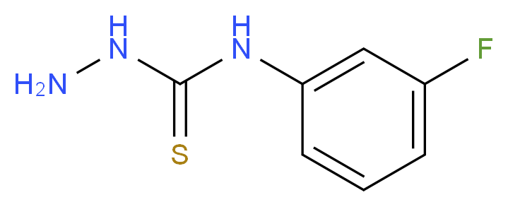 N-(3-Fluorophenyl)hydrazinecarbothioamide_分子结构_CAS_70619-48-6)