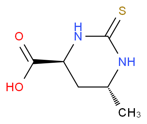 (4S,6R)-6-methyl-2-sulfanylidene-1,3-diazinane-4-carboxylic acid_分子结构_CAS_155782-52-8