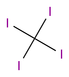 四碘甲烷_分子结构_CAS_507-25-5)