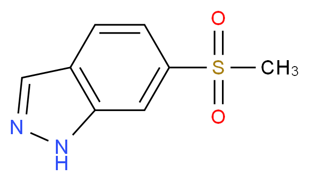 6-methanesulfonyl-1H-indazole_分子结构_CAS_261953-48-4