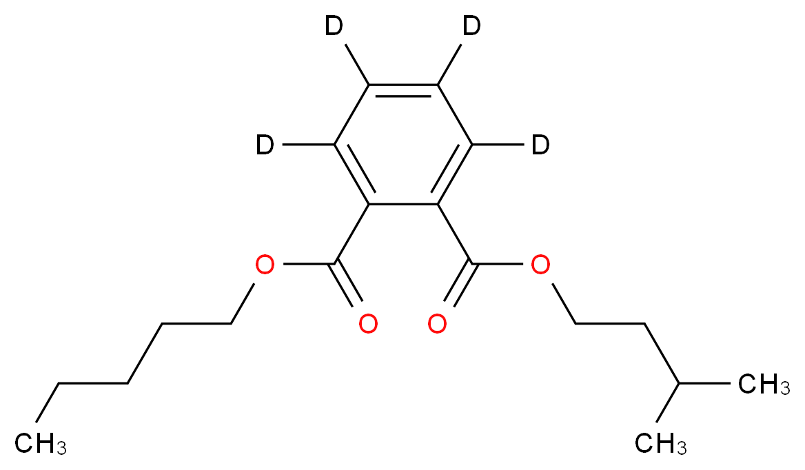 1-(3-methylbutyl) 2-pentyl (<sup>2</sup>H<sub>4</sub>)benzene-1,2-dicarboxylate_分子结构_CAS_776297-69-9