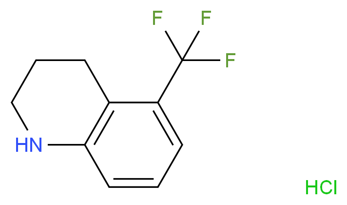 5-Trifluoromethyl-1,2,3,4-tetrahydroquinoline hydrochloride_分子结构_CAS_1260683-15-5)