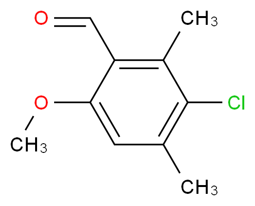 3-Chloro-6-methoxy-2,4-dimethylbenzaldehyde_分子结构_CAS_)