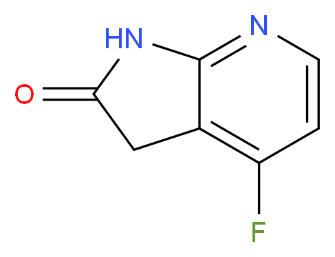 4-fluoro-1H,2H,3H-pyrrolo[2,3-b]pyridin-2-one_分子结构_CAS_956460-93-8