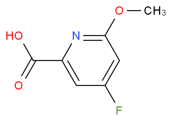 4-fluoro-6-methoxypicolinic acid_分子结构_CAS_1060806-64-5)