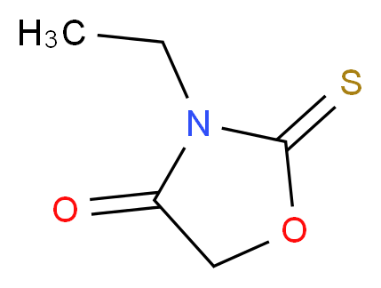 3-ethyl-2-sulfanylidene-1,3-oxazolidin-4-one_分子结构_CAS_10574-66-0