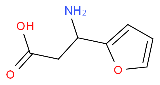 3-amino-3-(furan-2-yl)propanoic acid_分子结构_CAS_73456-99-2