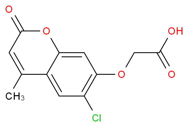 [(6-chloro-4-methyl-2-oxo-2H-chromen-7-yl)oxy]acetic acid_分子结构_CAS_326102-48-1)