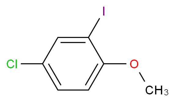 4-Chloro-2-iodoanisole_分子结构_CAS_52807-27-9)