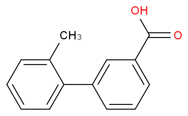 3-(2-methylphenyl)benzoic acid_分子结构_CAS_168618-44-8