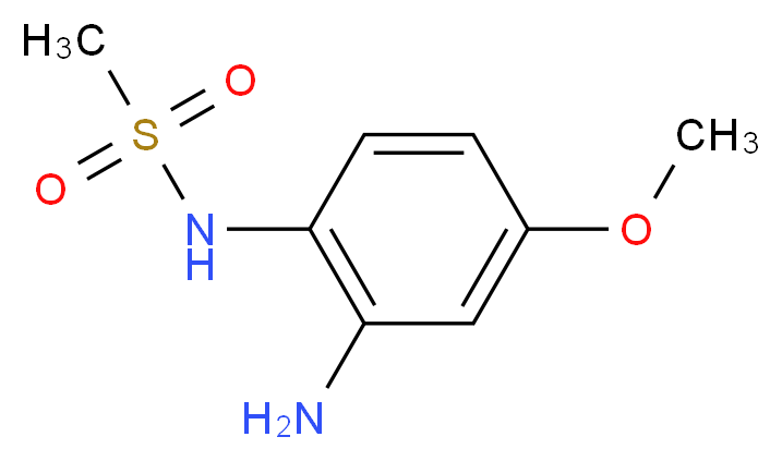 N-(2-amino-4-methoxyphenyl)methanesulfonamide_分子结构_CAS_92351-28-5)