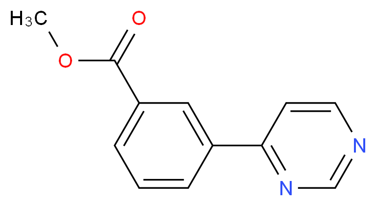 Methyl 3-(pyrimidin-4-yl)benzoate_分子结构_CAS_168619-01-0)