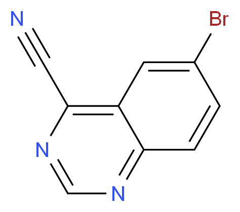 6-bromoquinazoline-4-carbonitrile_分子结构_CAS_1204334-27-9