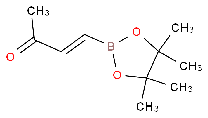 (3E)-4-(tetramethyl-1,3,2-dioxaborolan-2-yl)but-3-en-2-one_分子结构_CAS_167896-52-8