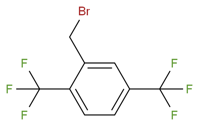 2,5-双(三氟甲基)苄基溴_分子结构_CAS_302911-98-4)