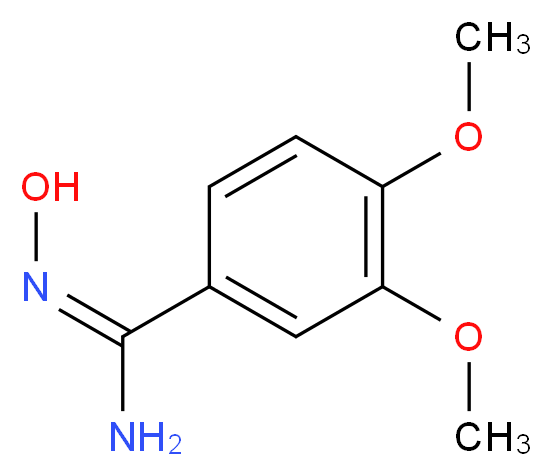 N'-hydroxy-3,4-dimethoxybenzenecarboximidamide_分子结构_CAS_40312-16-1)