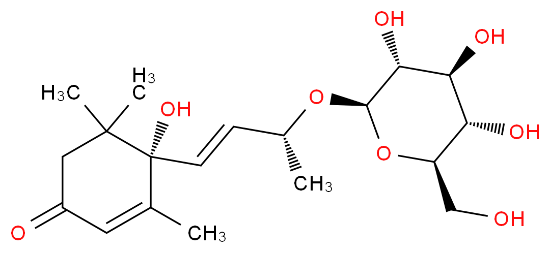 Roseoside_分子结构_CAS_54835-70-0)