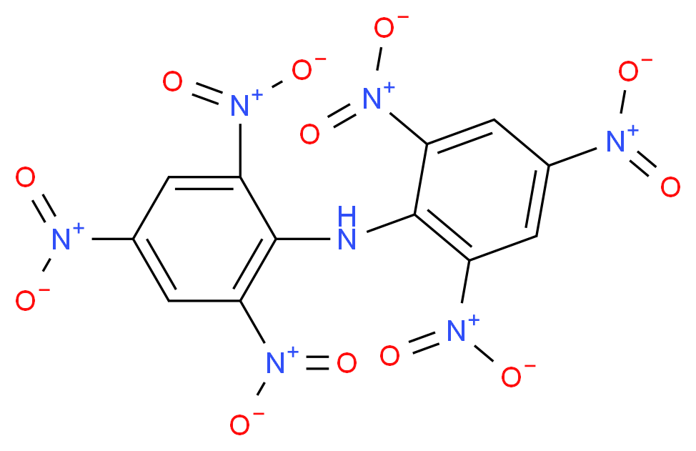 2,4,6-trinitro-N-(2,4,6-trinitrophenyl)aniline_分子结构_CAS_131-73-7