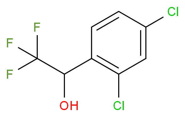 1-(2,4-Dichlorophenyl)-2,2,2-trifluoroethanol_分子结构_CAS_1194760-60-5)