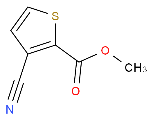 METHYL 3-CYANOTHIOPHENE-2-CARBOXYLATE_分子结构_CAS_67808-31-5)