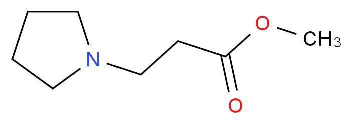 methyl 3-(pyrrolidin-1-yl)propanoate_分子结构_CAS_22041-21-0