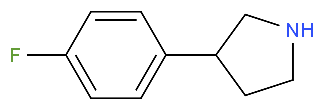 3-(4-Fluorophenyl)pyrrolidine_分子结构_CAS_144620-11-1)